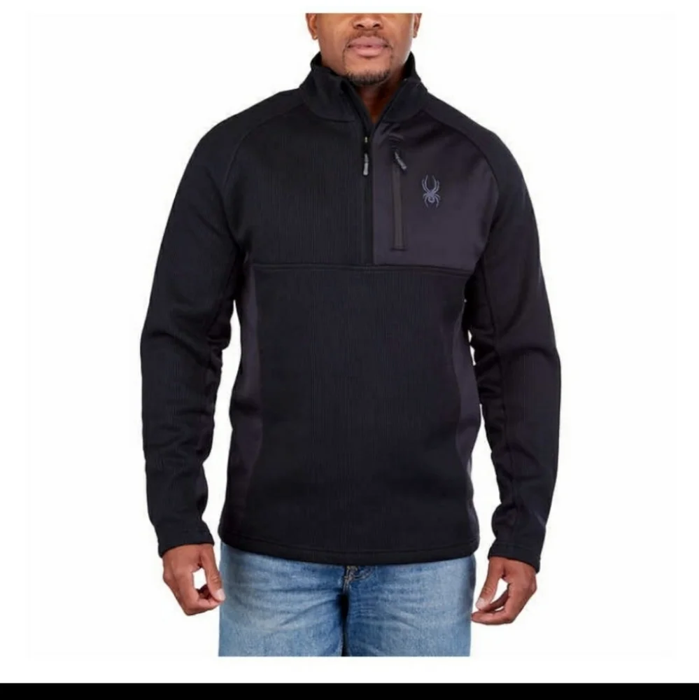 Spyder men's gait half zip jackets NWT BLACK